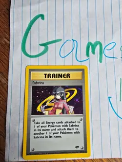 Pokemon Card Sabrina Trainer 20/132 Holo 2000 Gym Challenge Unlimited NM/M - Image 1