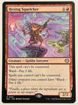 Magic the Gathering - Lorwyn Eclipsed - Hexing Squelcher 0145 - Commander - Image 1