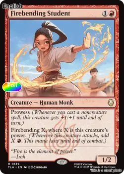 Firebending Student EN [TLA - 139] - NM [Foil] TCG MTG - Image 1