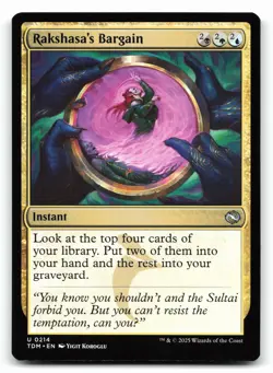 Rakshasa's Bargain #214 Tarkir: Dragonstorm - Image 1