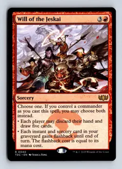 Will of the Jeskai 40 R Commander: Tarkir: Dragonstorm Magic: The Gathering NM/M - Image 1