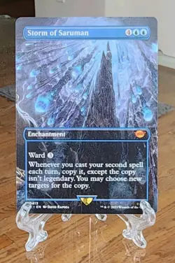 Storm of Saruman (Borderless) #413 (NM) Lord of the Rings LTR Magic MTG - Image 1