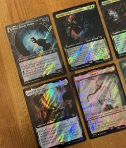 MTG LotR NM Surge Foil Lot, Lord of the Rings, Smaug, Double Sided, Shelob, Rare - Image 2