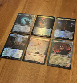 MTG LotR NM Surge Foil Lot, Lord of the Rings, Smaug, Double Sided, Shelob, Rare - Image 4