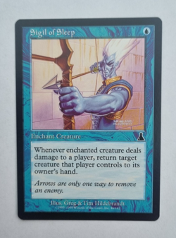 MTG Sigil of Sleep, Urza's Destiny, Common, 46/143, Vintage, NM, Unplayed - Image 1