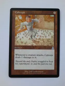 Magic MTG - Caltrops - Urza's Destiny - EX/LP Cond - Image 1