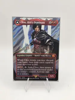 MTG Final Fantasy Clive, Ifrit's Dominant Mythic Foil Extended Art 0530 - Image 1