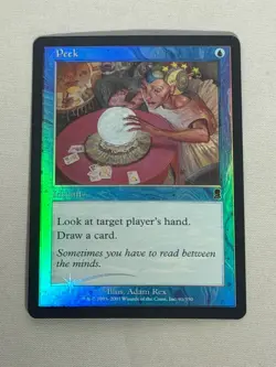 MTG FOIL Peek Odyssey Magic the Gathering - Image 1