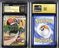 2026 POKEMON MEP EN-ME BLACK STAR PROMO #033 MEGA LUCARIO EX CGC Pristine 10 - Image 1