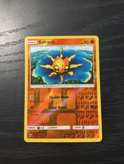 Pokemon Burning Shadows Solrock Reverse Holo Uncommon Card 69/147 LP - Image 1