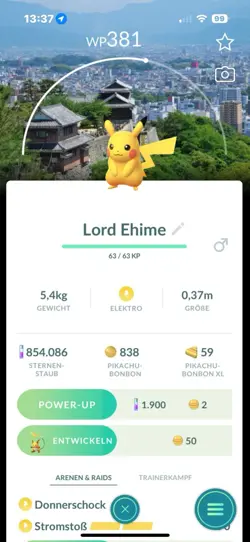 Pokemon Shiny Pikachu Stamp Ehime Japan Background - Image 1