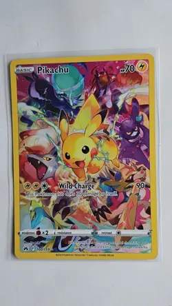 Pokemon TCG Pikachu 160/159 SWSH Crown Zenith Secret Rare Foil Eng 70HP Basic - Image 1