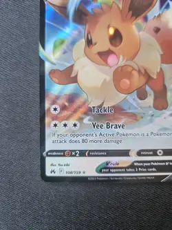 EEVEE V 108/159 V RARE CROWN ZENITH POKEMON NM - Image 4