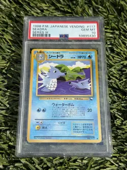 1998 POKEMON JPN VENDING SER III #117 SEADRA PSA 10 - Image 1
