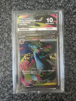 2025 Pokemon Mega Charizard X EX 094/080 – Inferno X – Secret Rare – ACE 10 - Image 1