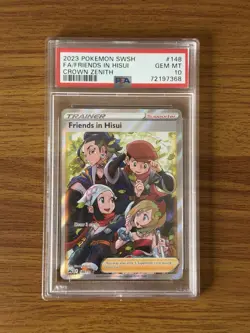 Pokemon Friends in Hisui 148/159 Crown Zenith Ultra Rare PSA 10 Holo English - Image 1