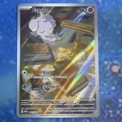 2026 POKEMON PERFECT ORDER #095/088 ESPURR ILLUSTRATION RARE - Image 1