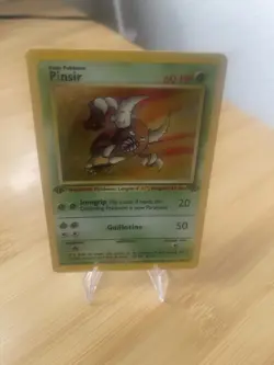1999 Pokemon Pinsir 09/64 1st Edition Jungle Holo WOTC MP (Holo Scratch) - Image 1