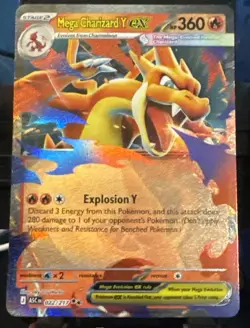 Pokemon TCG Ascended Heroes Mega Charizard Y EX 022/217 Double Rare - Image 1