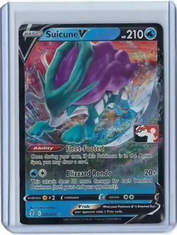 Pokemon Suicune V Ultra Rare Holo Prize Pack Series 031/203 2022 - Image 1