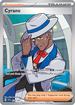 CYRANO 230/191 ULTRA RARE SURGING SPARKS POKEMON NEAR MINT - Image 1