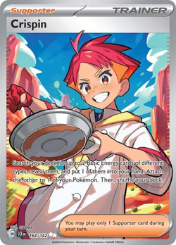 CRISPIN 164/142 ULTRA RARE STELLAR CROWN POKEMON NEAR MINT - Image 1
