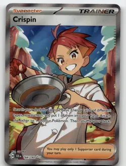 CRISPIN 164/142 ULTRA RARE STELLAR CROWN POKEMON NEAR MINT - Image 2