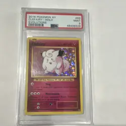 Pokemon TCG Clefairy 63/108 Evolutions Holo 1st Edition PSA 9 2016 - Image 1