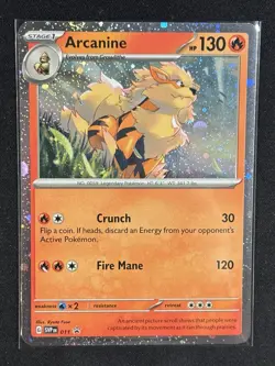 Pokemon - Arcanine SVP011 - Scarlet & Violet Black Star Promo - NM - Image 1
