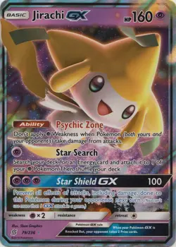 MP Pokemon Jirachi GX - 79/236 - Ultra Rare Moderately Played - Image 1