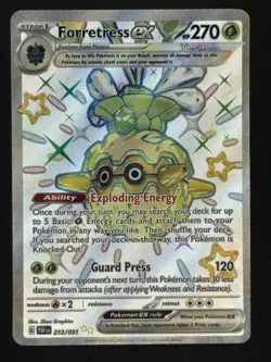 Forretress ex 212/091 l Shiny Ultra Rare l Paldean Fates l Pokemon Near Mint - Image 2