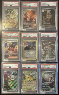 Lot of (9) Pokemon PSA 8, Lucario, Leafeon, Blaziken, Eevee, Palpitoad ++++ - Image 1