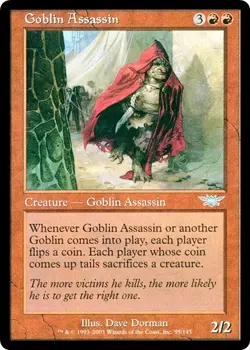 GOBLIN ASSASSIN x1 mtg Very Light Play Legions 1 Unc - Image 1