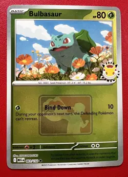 Bulbasaur 001/132 MEG 2026 Pokemon Day League Promo PLAY Stamp Pokemon Card - Image 1