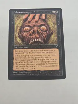 MTG Magic The Gathering Card Necromancy The List Visions Set LP - Image 1