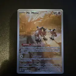 Mr. Mime 179/165 151 Illustration Rare full art Near Mint Raw Card Pokemon TCG - Image 1