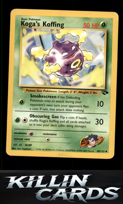 Koga's Koffing (48) 048/132 Pokemon Uncommon Gym Challenge Card LP - Image 1