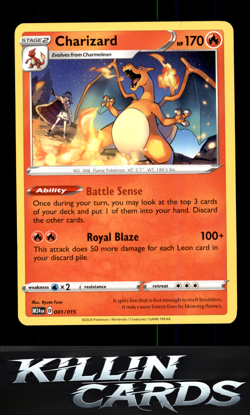 Charizard 001/015 Pokemon Promo McDonald's Promos 2024 Card NM - Image 1