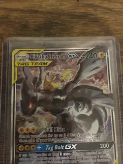 Pikachu and Zekrom Tag Team Gx Promo Full Art SM168 Pokemon Card - Image 4