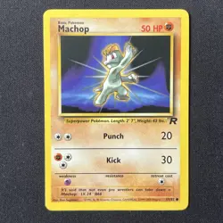 Machop 59/82 Team Rocket Pokemon Card - Image 2