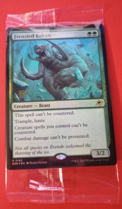 Frenzied Baloth Edge of Eternities 2025 Prerelease Foil Promo Sealed NM-Mint - Image 1