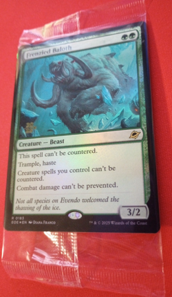 Frenzied Baloth Edge of Eternities 2025 Prerelease Foil Promo Sealed NM-Mint - Image 2