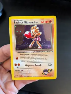 Rocket's Hitmonchan - 11/132 - Pokemon Gym Heroes Unlimited Holo Rare Card NM - Image 1