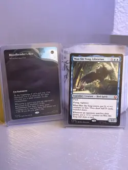 Magic: The Gathering 2-Card Lot Bloodbender's Rise & Wan Shi Tong, Librarian - Image 1