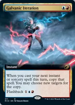Galvanic Iteration x1 1x Extended Art Innistrad: Midnight Hunt NM MTG - Image 1
