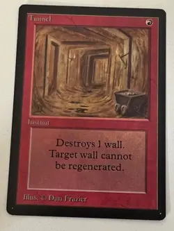 Magic the Gathering MTG Beta Tunnel NM- (Beta Bob) - Image 1