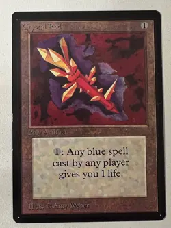 Magic the Gathering MTG Beta Crystal Rod LP+ (Beta Bob) - Image 1
