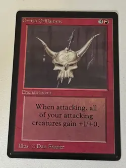 Magic the Gathering MTG Beta Orcish Oriflamme NM- (Beta Bob) - Image 1