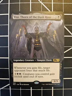 MTG / Vito, Thorn of the Dusk Rose (Extended Art) / Core Set 2021 / Near Mint - Image 1