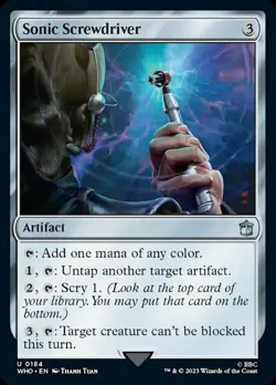 1x Sonic Screwdriver (A - 0184) - Foil Light Play, English Universes Beyond: Doc - Image 1